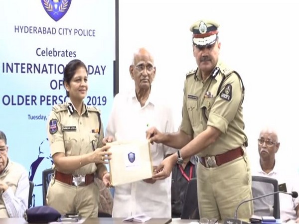 Hyderabad City Police dedicated the month of October for the cause of senior citizens. Photo/ANI