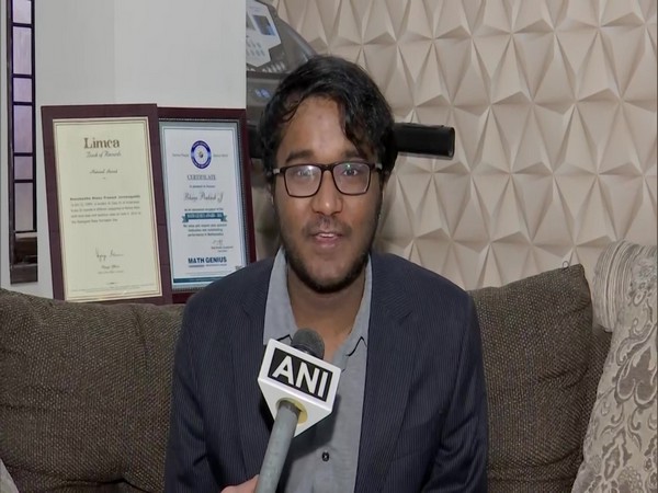 Neelakanta Bhanu Prakhas who emerged as the fastest human calculator in the world talking to ANI in Hyderabad. (Photo/ANI)