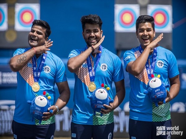 Indian men's compound team (Photo: World Archery)