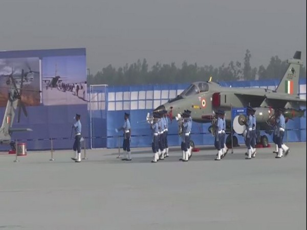Visual of parade from Hindon Air Base. (Photo/ ANI)