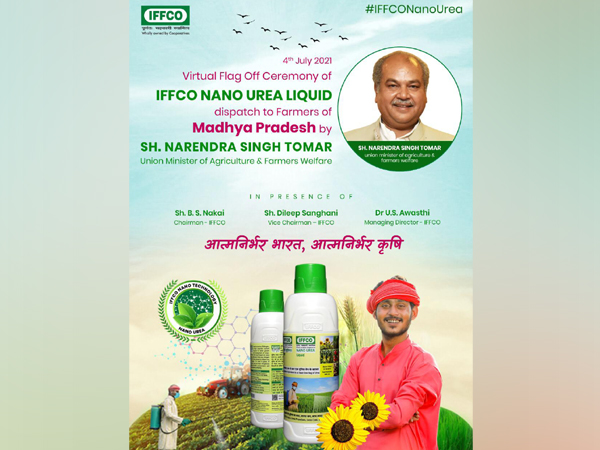 Union Minister Narendra Singh Tomar on Sunday flagged off a Nano Urea truck to farmers in Madhya Pradesh. 