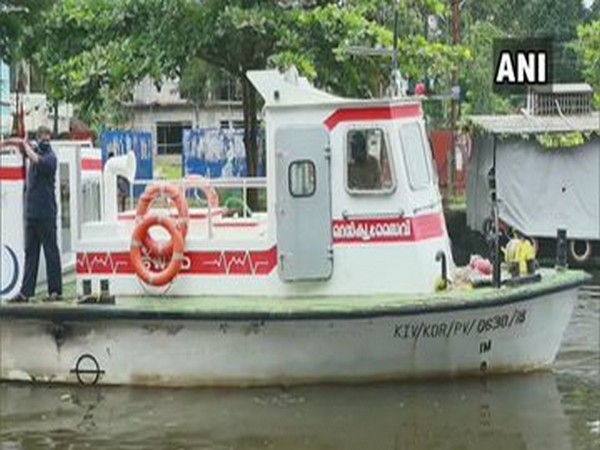 Kerala Water Transport Dept has converted rescue boats into ambulances during COVID-19 pandemic. [Photo/ANI]