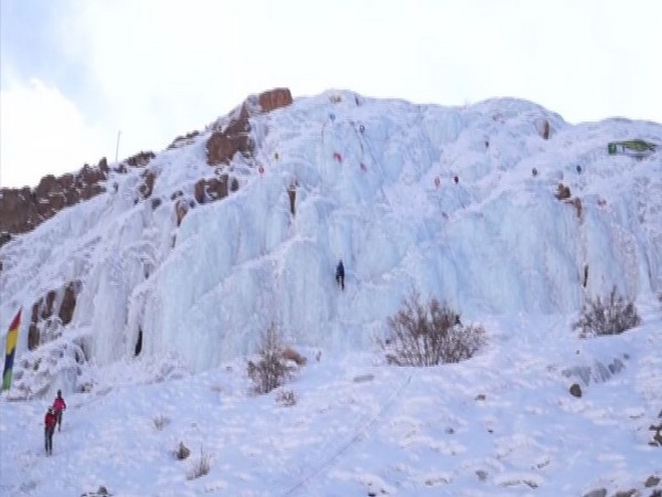 Ice climbing competition in Ladakh (Photo/ANI)
