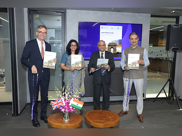High Commissioner of UK to India Alex Ellis CMG (left) at the launch of second edition of the Britain Meets India (BMI) Report 2022.