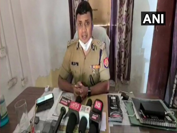 Piyush Mordia, Inspector General (IG) Aligarh during a press conference on Tuesday. (Photo/ANI)