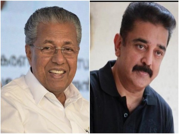 Kerala CM Pinarayi Vijayan, Kamal Haasan (Image source: Twitter)