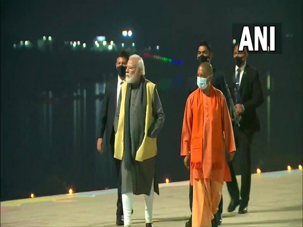 Prime Minister Narendra Modi with UP CM Yogi Adityanath (Photo/ANI)