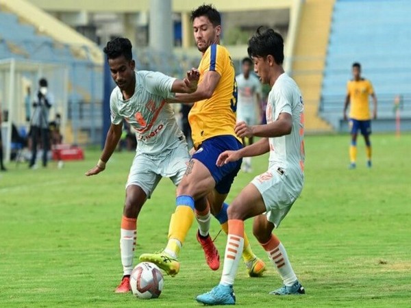 Real Kashmir in action against Indian Arrows during I-League match (Image: AIFF)