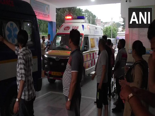 Visual from outside district hospital Udhampur (Photo/ANI)