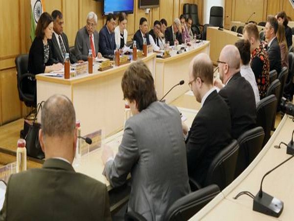 Parliamentary delegation from Sweden at a meeting with CEC, ECs at Election Commission on Wednesday in New Delhi. Photo/ANI