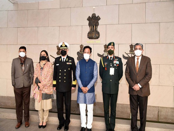 G. Kishan Reddy attended Retreat Ceremony at National War Memorial and paid tribute to martyrs in New Delhi on Tuesday.