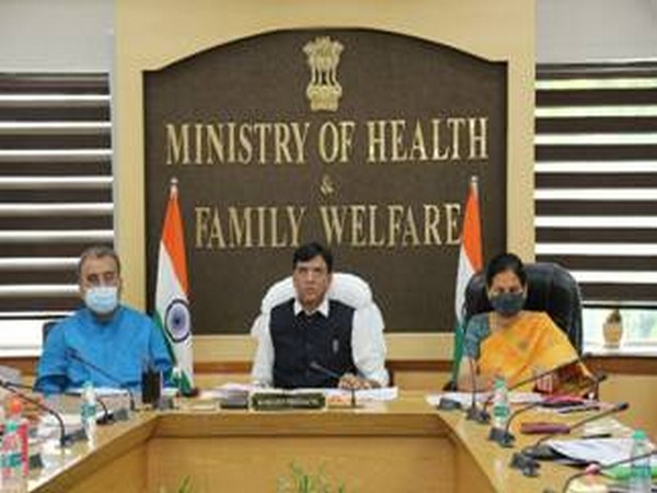 Union Health Minister Mansukh Mandaviya chairing a review meeting on TB in New Delhi on Thursday.