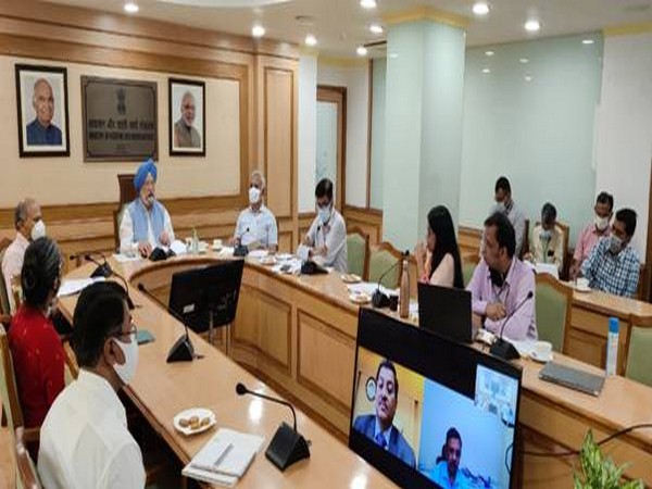Union Minister Hardeep Singh Puri during an event to mark the UN World Habitat Day 2021 on Monday. (Photo:PIB)