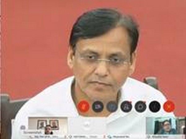 MoS Nityanand Rai presiding over the programme through video conference on Thursday. Photo/ANI
