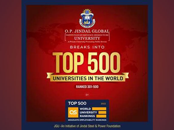 O.P. Jindal Global University breaks into the World's top 500 ...