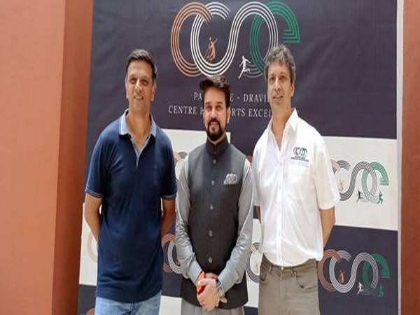 A visual from Thakur's visit to Padukone-Dravid Centre for Sports Excellence. (Photo/PIB)