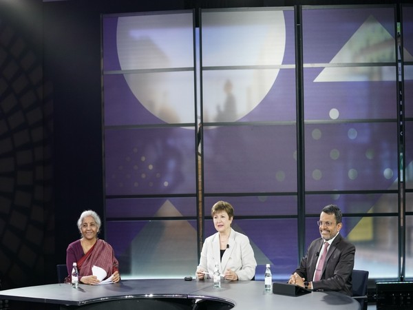 Union Minister of Finance Nirmala Sitharaman at a seminar held during the ongoing spring meet of the International Monetary Fund (IMF).