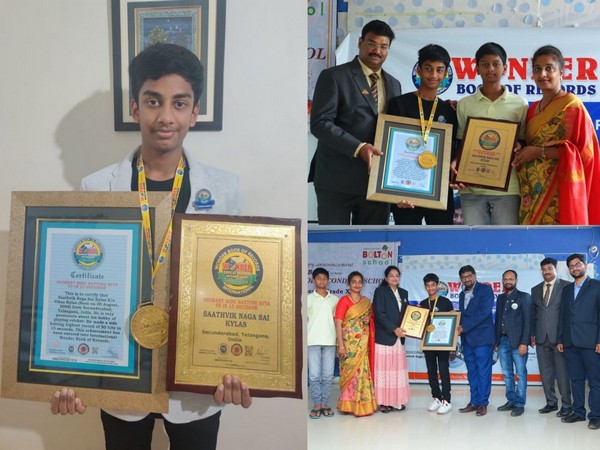 Saathvik Naga Sai Kylas finds a place in International Wonder Book of Records.