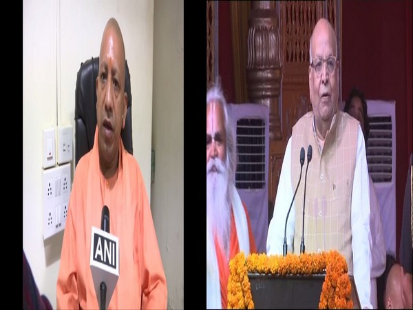 Uttar Pradesh Chief Minister Yogi Adityanath (left) and Madhya Pradesh Governor Lalji Tandon inaugurated the new building of Kalicharan College in Lucknow on Wednesday. Photo/ANI