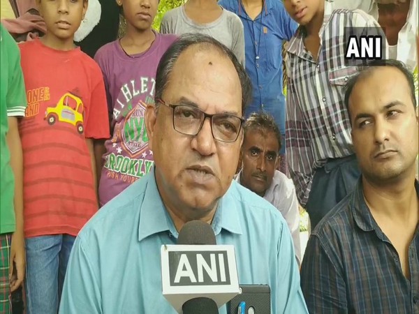 KC Verma , District Immunization Officer talking to ANI at Limboda village in Shajapur in MP on Monday