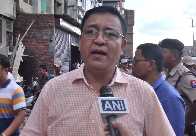 Imphal West Deputy Commissioner Praveen Singh speaking to ANI in Manipur.