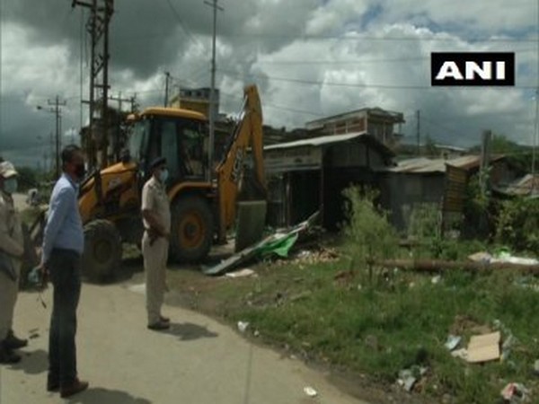 Visual from Imphal eviction drive. [Photo/ANI]