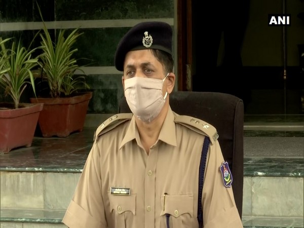 Imtiaz Sheikh, SP, ATS Gujarat during a press briefing on Thursday. (Photo/ANI)