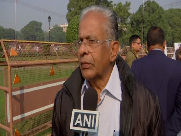 IUML leader ET Mohammed Basheer speaking to ANI in New Delhi on Monday. 
