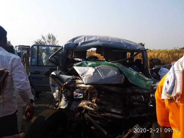 Collision scene in Solapur Maharashtra