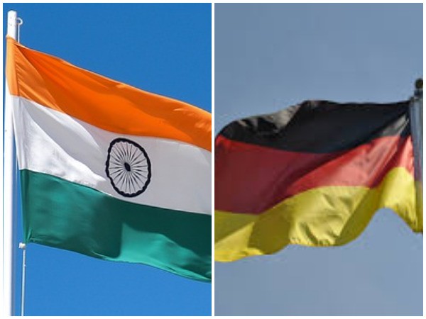 Indian and Germany flags 