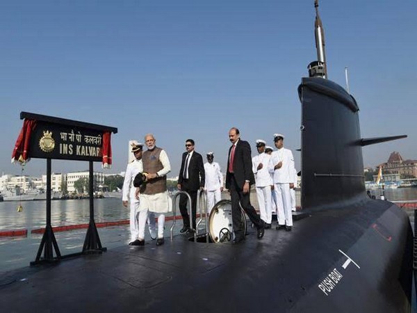 File photo: Prime Minister Narendra Modi on board the INS Kalvari after commissioning it into the Navy in December 2017.