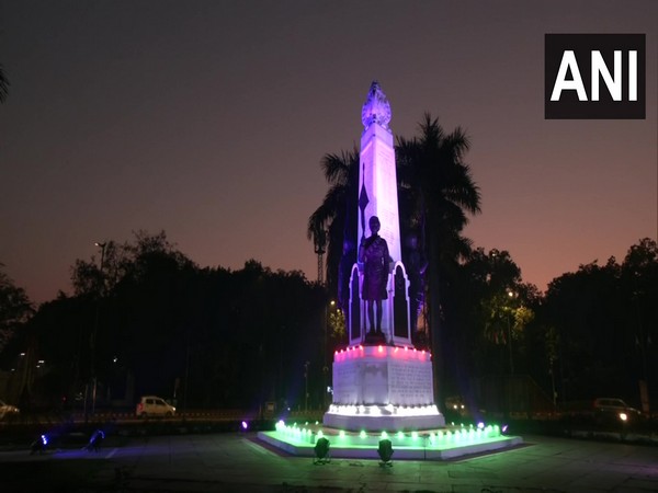 Teen Murti Haifa Chowk lits up in Indian, Israeli colours