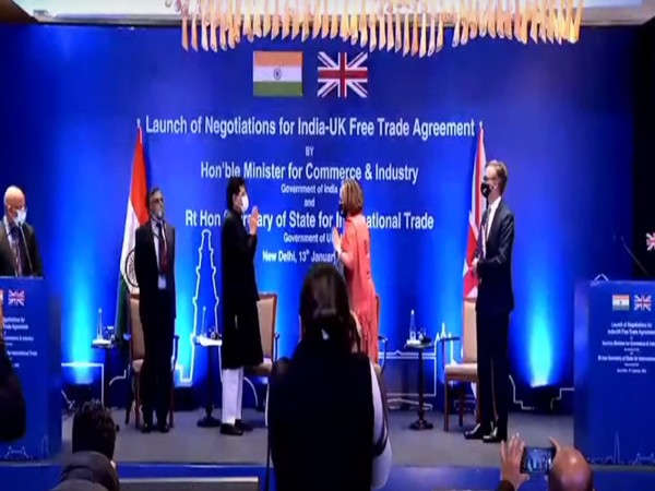 Union Minister of Commerce and Trade Piyush Goyal and UK Secretary of State for International Trade Anne-Marie Trevelyan