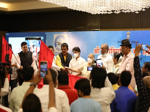 Civil Aviation Minister Jyotiraditya Scindia during the inauguration. (Photo/Twitter)