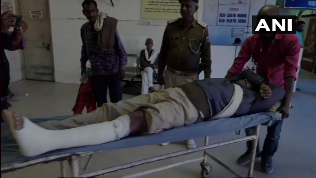 Injured police personnel treated at hospital in Gaya 