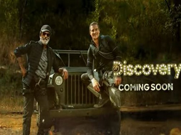 Poster of 'Into the Wild' featuring Rajinikanth and Bear Grylls (Image Source: YouTube)