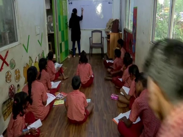 Students studying at a SIGNAL school in Thane. [Photo/ANI]