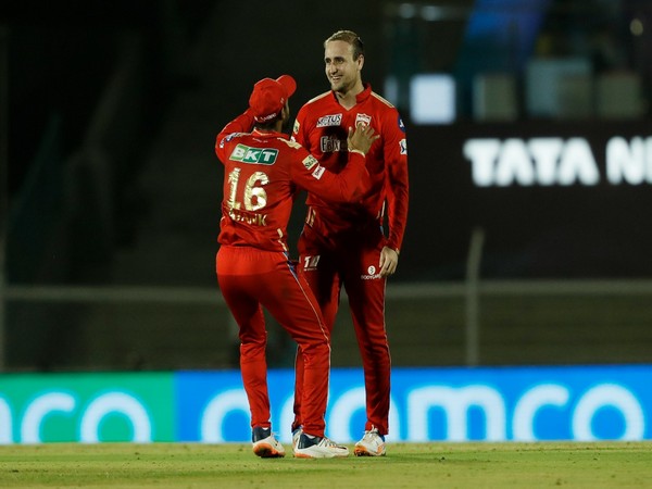 Liam Livingstone celebrates after dismissing Dwayne Bravo (Image: IPL Twitter)