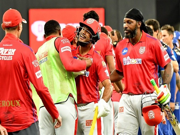 KXIP players celebrating after win against MI. (Image: BCCI/IPL)