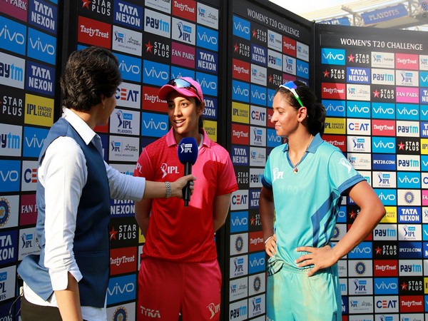 Harmanpreet Kaur and Smriti Mandhana with former India captain Anjum Chopra (Photo/BCCI)