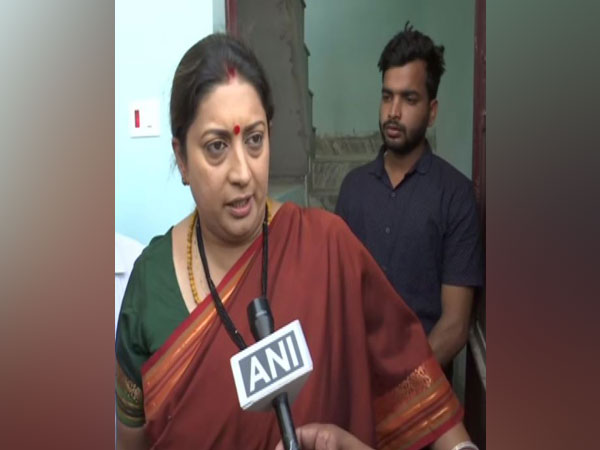 Union Minister Smriti Irani talking to ANI at Lucknow on Monday