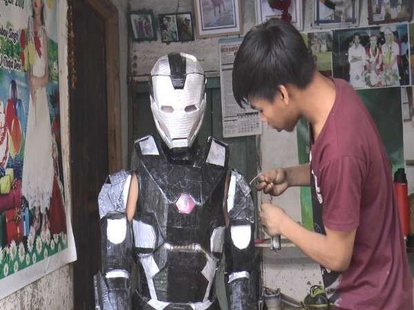 Ningombam Prem, who hails from Heirok Part-2 village in Manipur's Thoubal district, created a replica of Marvel's iconic character 'Iron Man' out of electronic waste.
