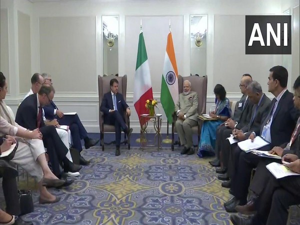 India-Italy bilateral underway in New York on Monday (Photo/ANI)