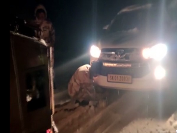 ITBP rescues 17 tourists stranded in Sikkim's Sherathang area. 