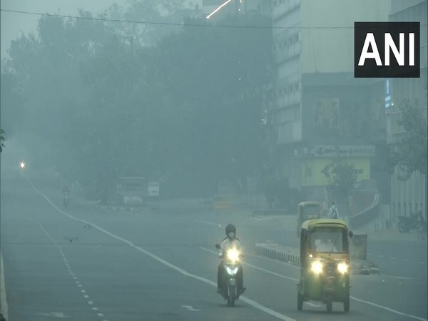 Visual from ITO area in the national capital on Sunday morning. (Photo/ANI)