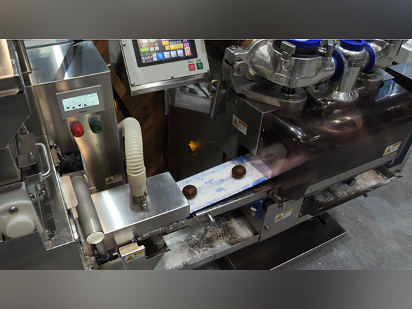 Automatic machines prepare traditional sweet dish 'Wagashi'