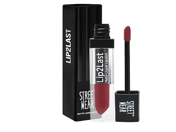 Street Wear(r) Lip2Last Matte Liquid Lipstick, available in 14 shades, priced at 499 INR