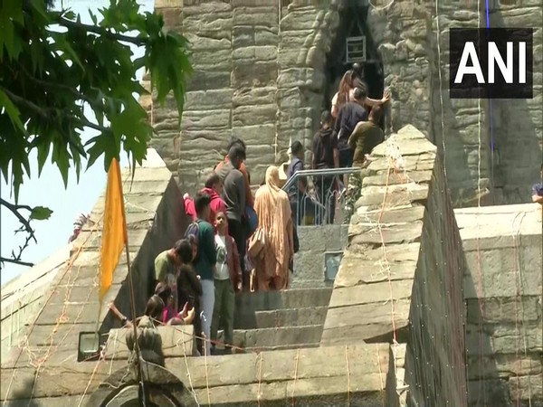 Visual of Shankaracharya Temple in Jammu and Kashmir (Photo/ANI)