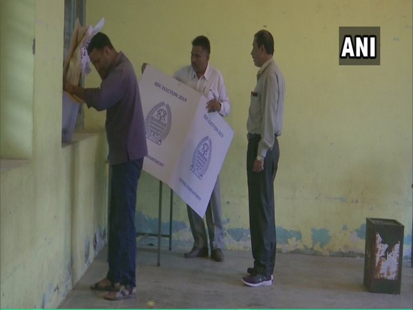 Visual from polling station number-15 in Rajouri, Jammu and Kashmir.