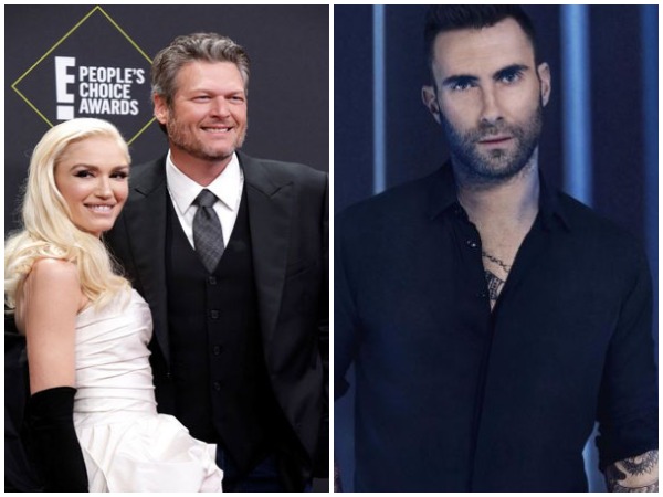 Gwen Stefani, Blake Shelton and Adam Levine (Image courtesy: Instagram)